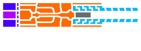 Digram of a firearm somewhere between assault rifle and LMG in size.
